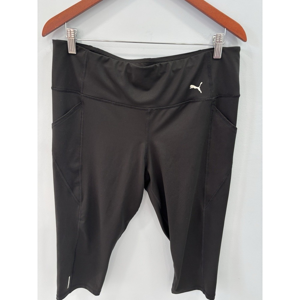 PUMA Favorite Forever Capri Pants 1X Dri Cell Athletic Workout Black Women's - Picture 4 of 10